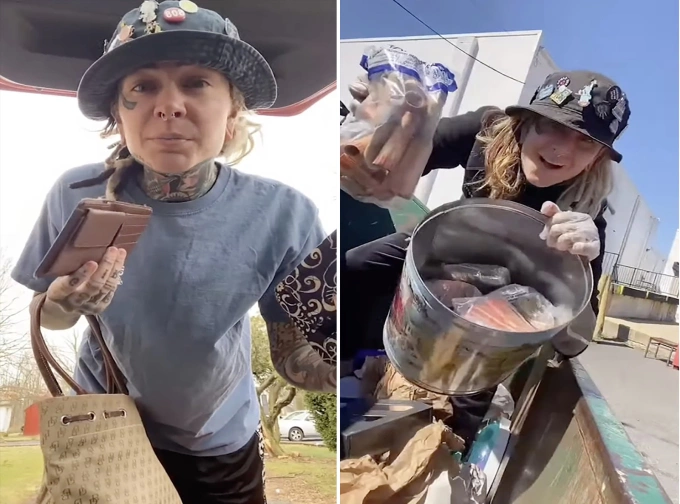 Săn đồ hiệu trong đống rác